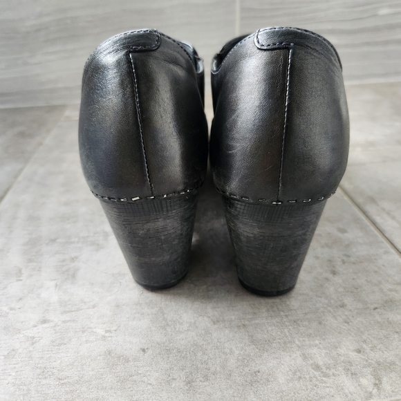 Dansko Black Leather Shoes Witchy Steampunk Dark Fairy Whimsical Goth Size 41 - Picture 6 of 13